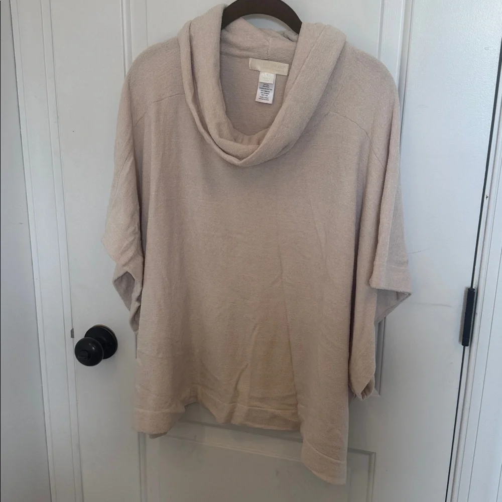 Barefoot Dreams Cozy Chic Cowl Neck Women's Sweater sand dune L/XL - Picture 3 of 6